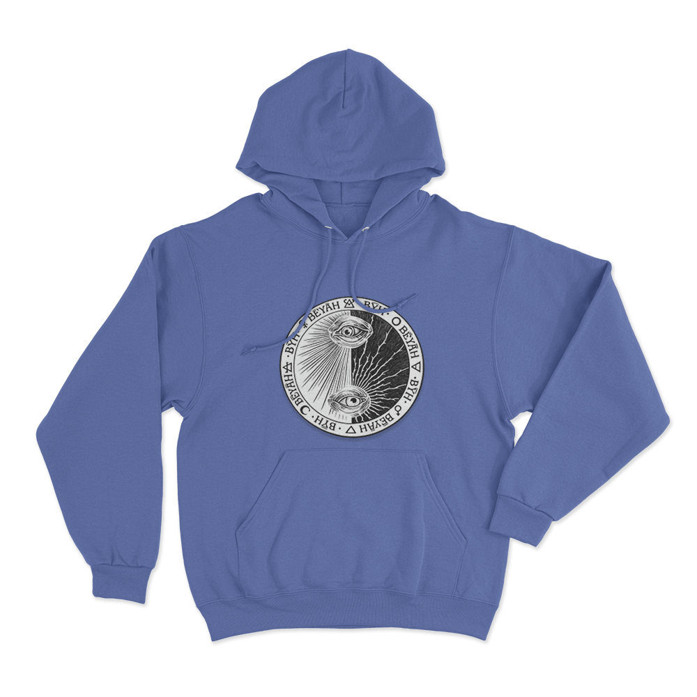Beyah All Seeing Eye Seal Unisex Hoodie Blue Beyah All Seeing Eye Seal Unisex Hoodie Blue