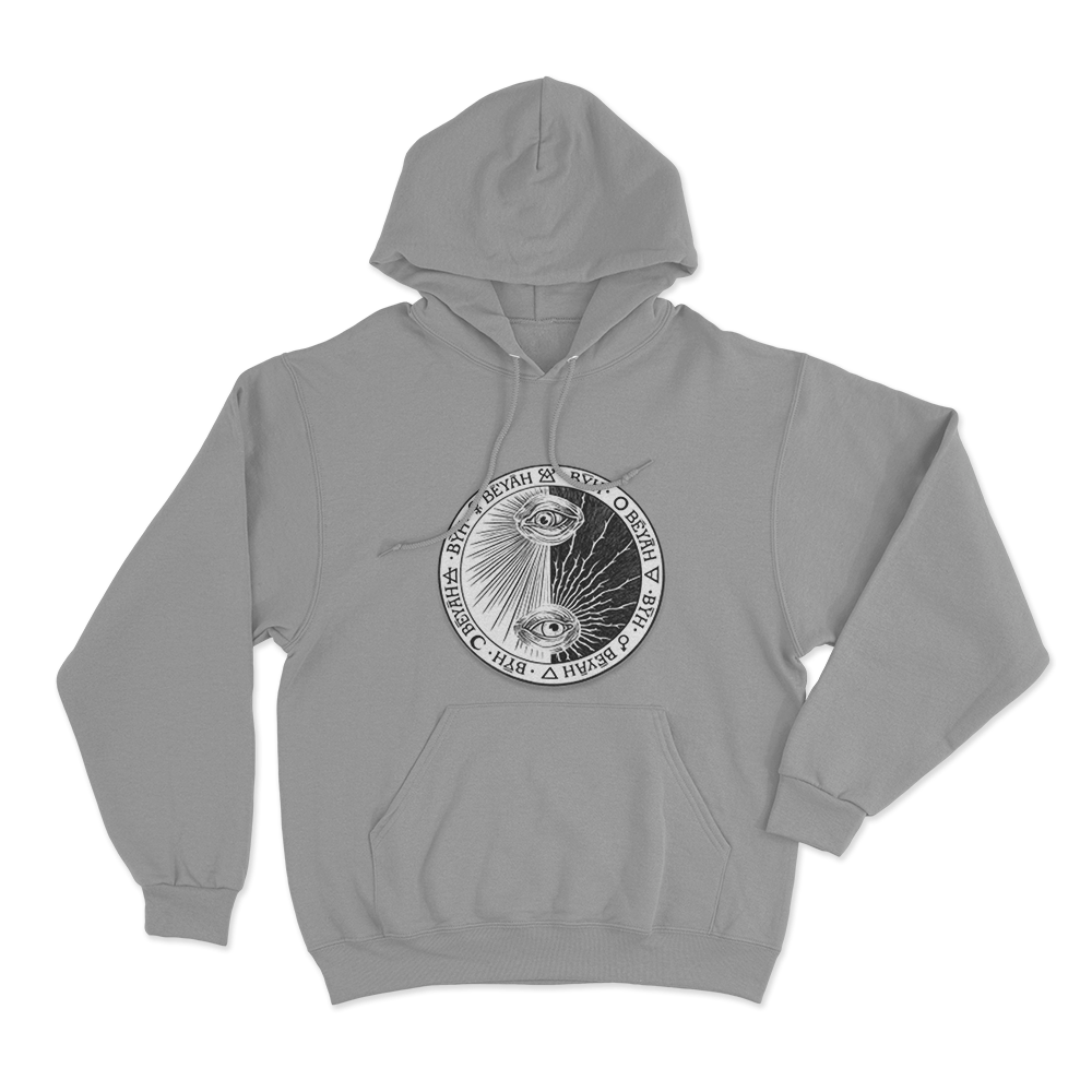 Beyah All Seeing Eye Seal Unisex Hoodie Grey Beyah All Seeing Eye Seal Unisex Hoodie Grey