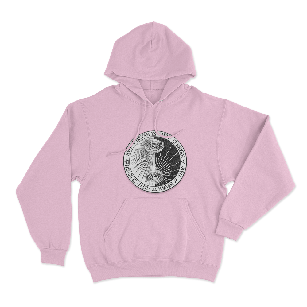 Beyah All Seeing Eye Seal Unisex Hoodie Pink Beyah All Seeing Eye Seal Unisex Hoodie Pink