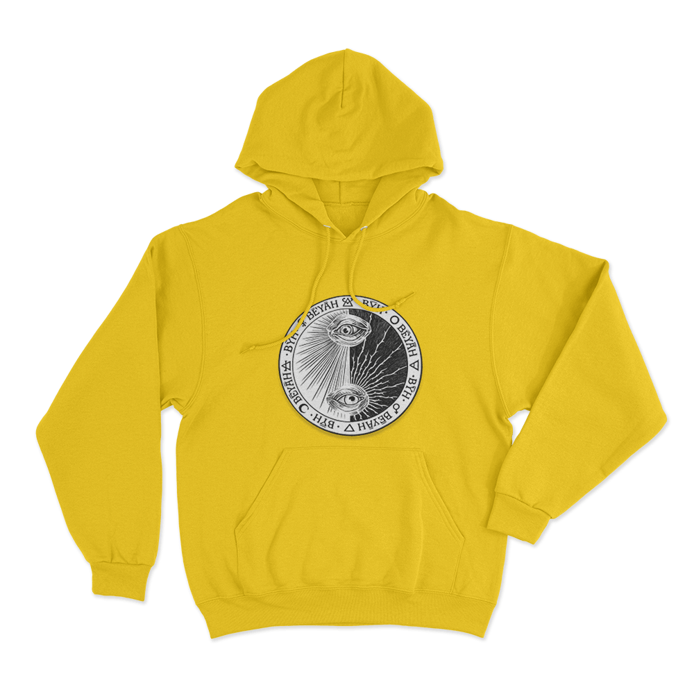 Beyah All Seeing Eye Seal Unisex Hoodie Yellow Beyah All Seeing Eye Seal Unisex Hoodie Yellow