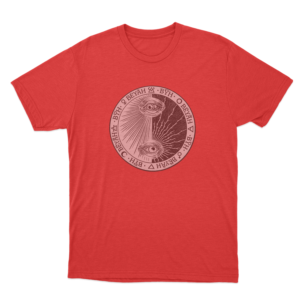 Beyah All Seeing Eye Seal Unisex T Shirt Red Beyah All Seeing Eye Seal Unisex T Shirt Red