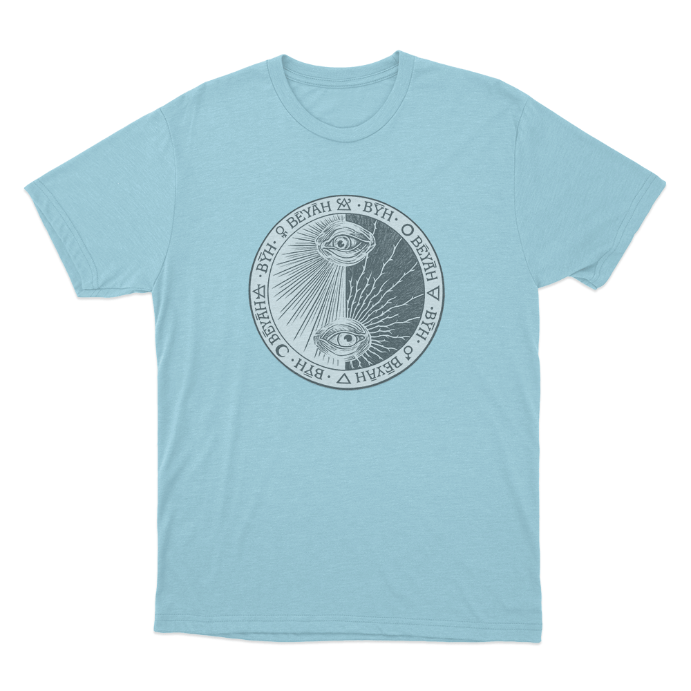Beyah All Seeing Eye Seal Unisex T Shirt Sky Blue Beyah All Seeing Eye Seal Unisex T Shirt Sky Blue