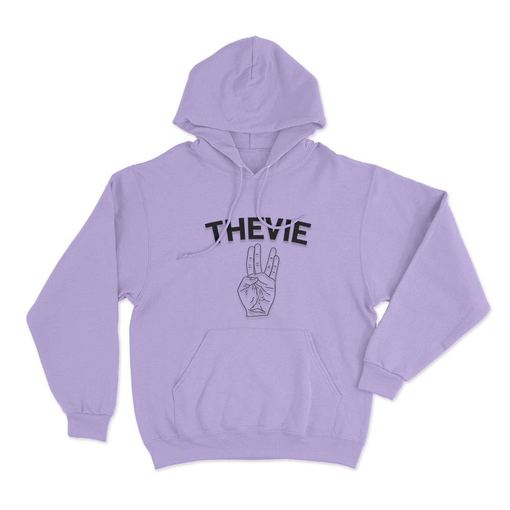 The Vie Hand Unisex Hoodie Purple The Vie Hand Unisex Hoodie Purple